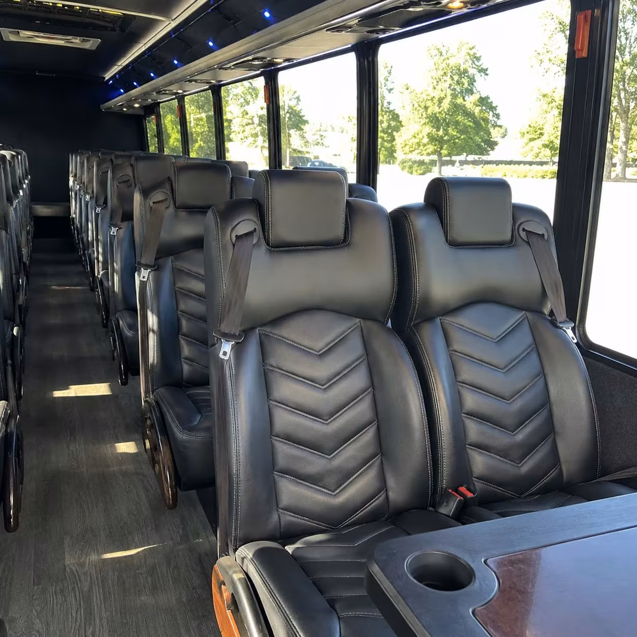 28 passenger minibus interior