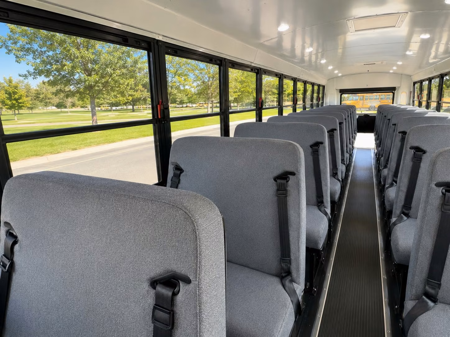 school bus inside
