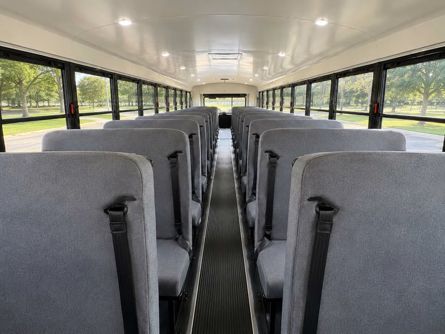 school bus interior